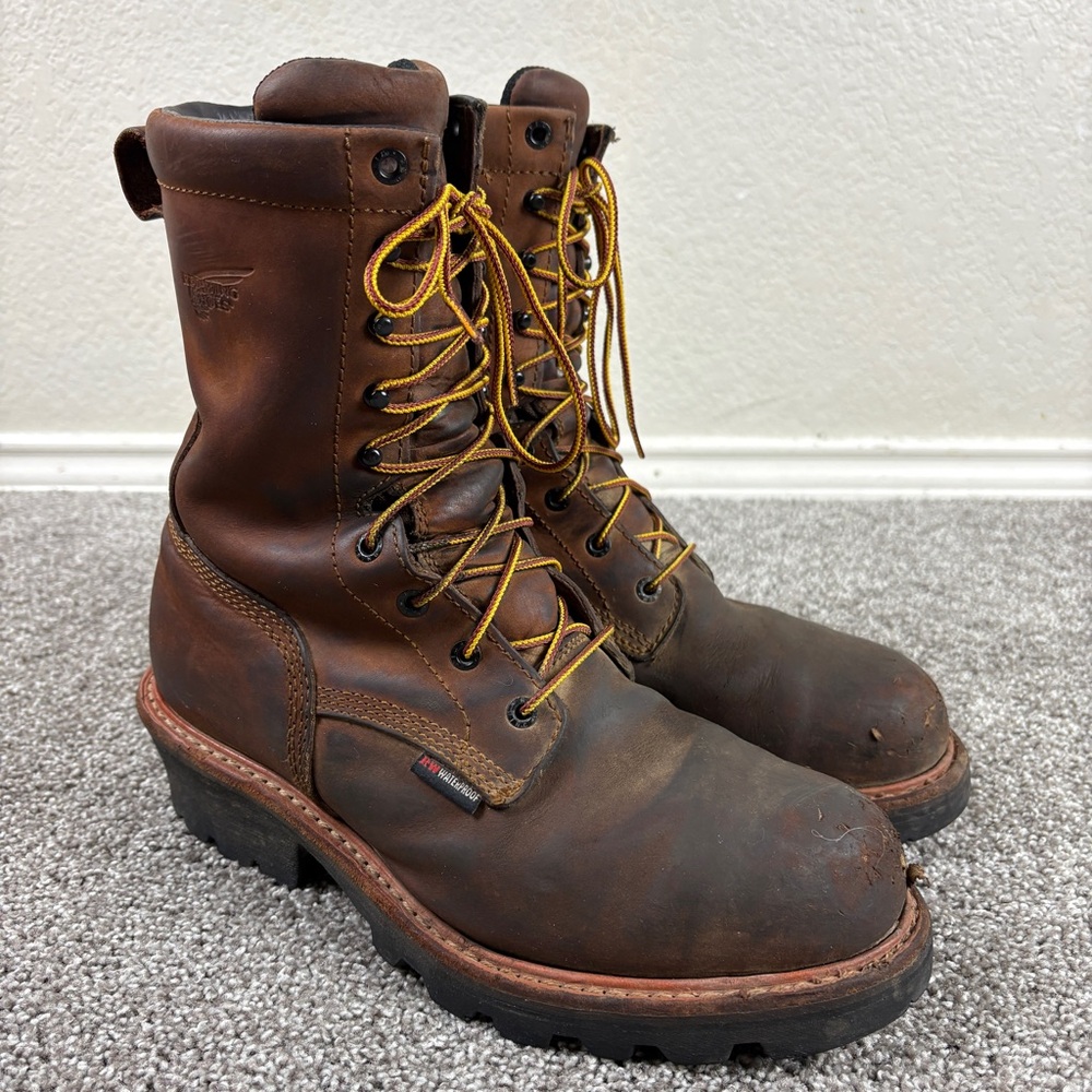 Red Wing 4420 Loggermax Boots 10 D Lineman logger work boot